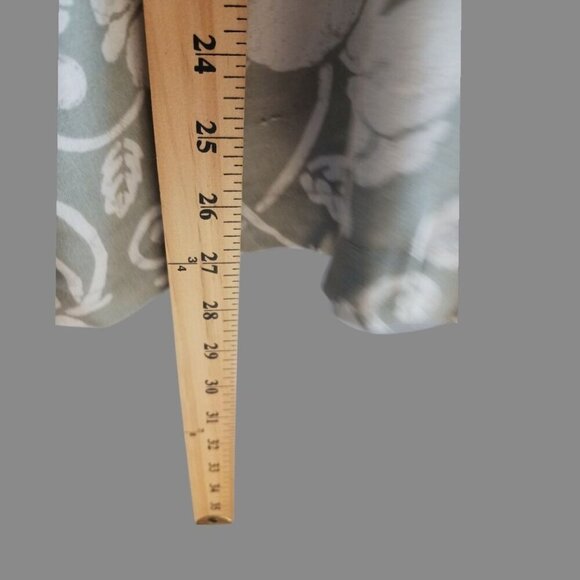 Croft & Barrow Womens Floral Print Blouse Petite XLarge sage & white color - Picture 5 of 12